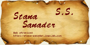 Stana Sanader vizit kartica